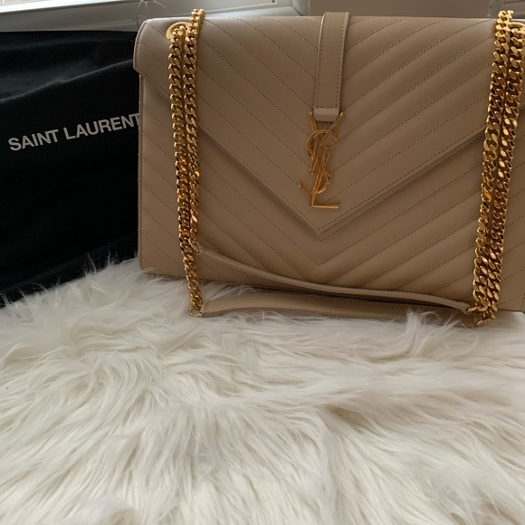 Yves Saint Laurent Handbags - YSL “LARGE” ENVELOPE CHAIN BAG